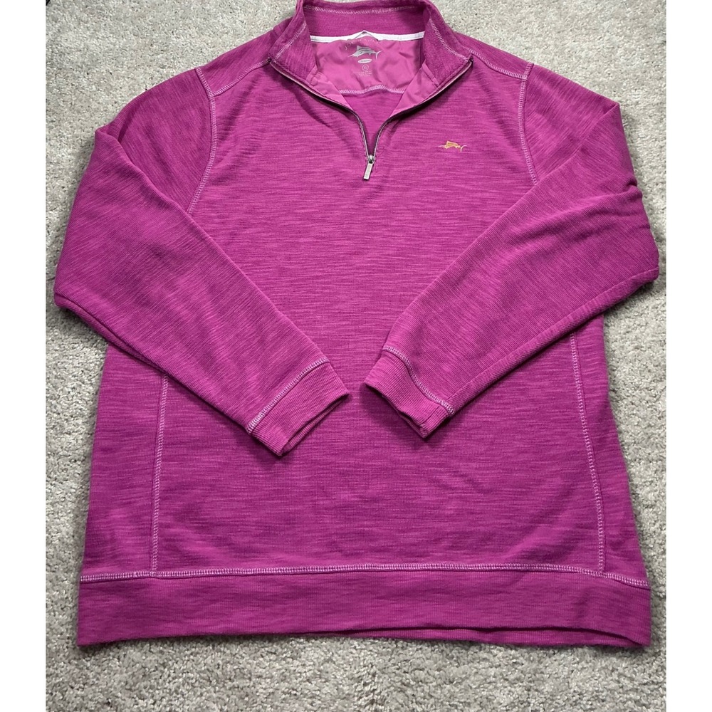 Joe Marlin Unwind Womens XL Sweatshirt Magenta Pink Quarter Zip Pullover Relaxed